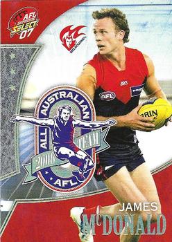 2007 Select AFL Supreme - All Australian #AA21 James McDonald Front